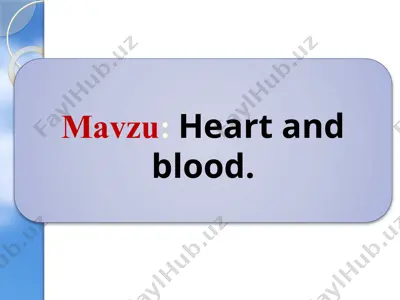 heart and blood — PPTX