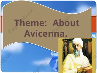 about avicenna (abu ali ibn sino) taqdimoti — PPTX