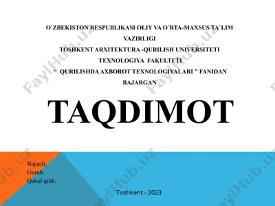 windows operatsion tizimi haqida tushuncha va uning versiyalari — PPTX