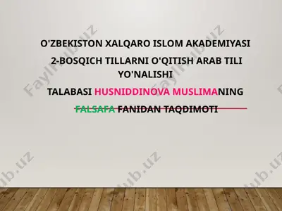 qadimgi sharq va antik dunyo falsafasi o'xshash va farqli jihatlari — PPTX