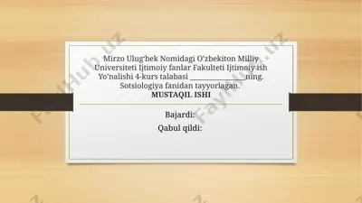 ogyust kontning sotsiologiya faniga qoʻshgan xissasi va uning "pozitiv falsafa" kursi asari tahlili — PPTX