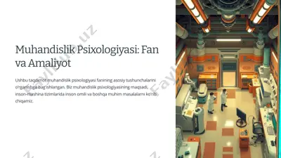 muhandislik psixologiyasi: fan va amaliyot — PPTX