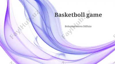 basketboll game — PPTX