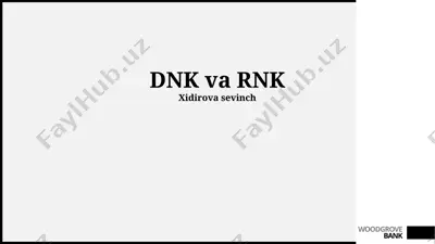 dnk va rnk — PPTX