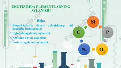 ekotizimda elementlarning aylanishi — PPTX