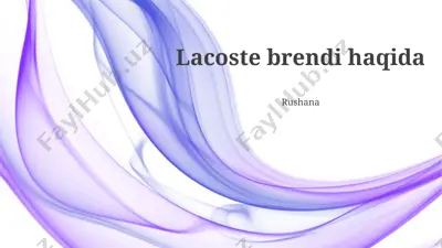 lacoste brendi — PPTX