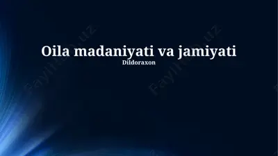 neft madaniyati va jamiyati — PPTX