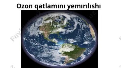 ozon qatlamını yemırılıshı — PPTX