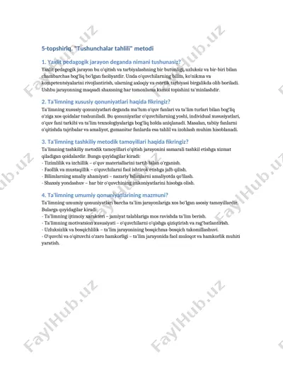 tushunchalar tahlili metodi (5-topshiriq) — DOCX