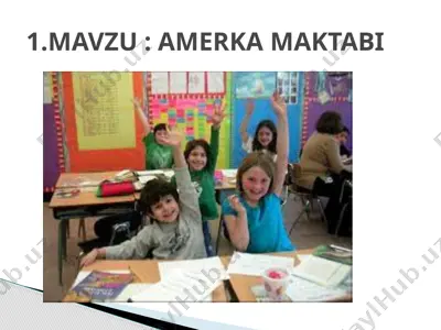 amerika maktabi — PPTX