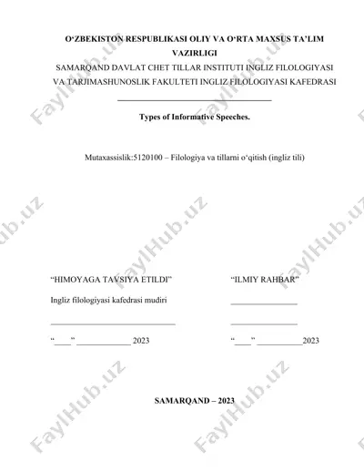 tips for informative speeches — DOCX