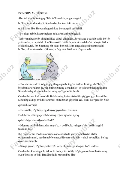 donishmand ustoz — DOCX