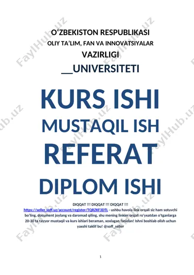 zamonaviy menejment xususiyatlari (referat) — DOCX