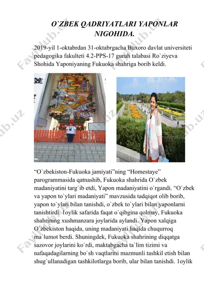 o‘zbek qadriyatlari yaponlar nigohida — DOCX