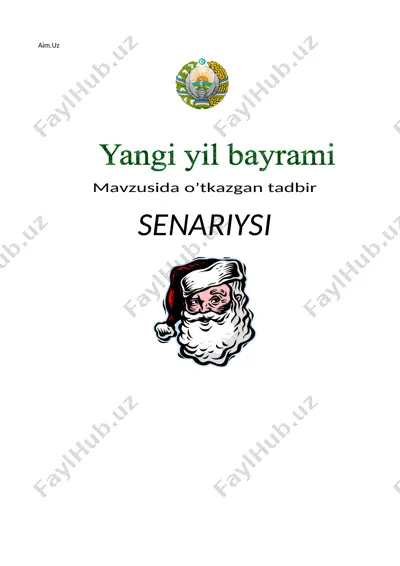 “yangi yil bayrami” senariysi — DOCX
