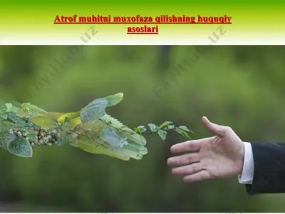 atrof muhitni muxofaza qilishning huquqiy asoslari2 — PPT