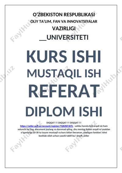 tashkilotning kadrlar hisobini avtomatlashtirishni tashkil etish bo‘yicha ma’lumotlar bazasi yaratish — DOCX