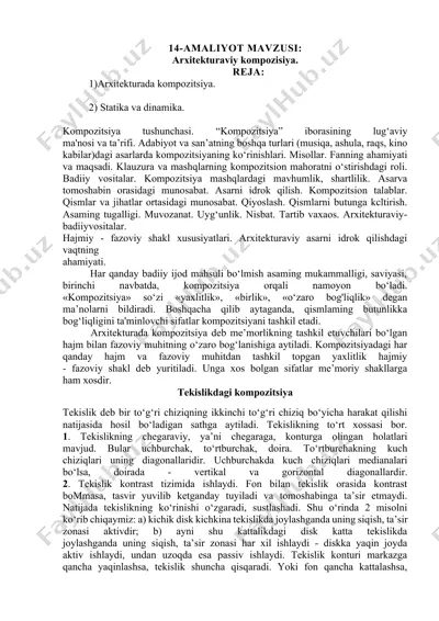arxitekturaviy kompozitsiya — DOCX