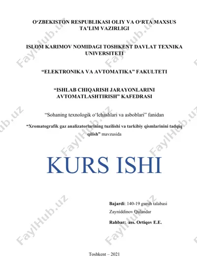rotametrlar (bosim farqlari o‘zgarmas sarf o‘lchagichlar) — DOCX