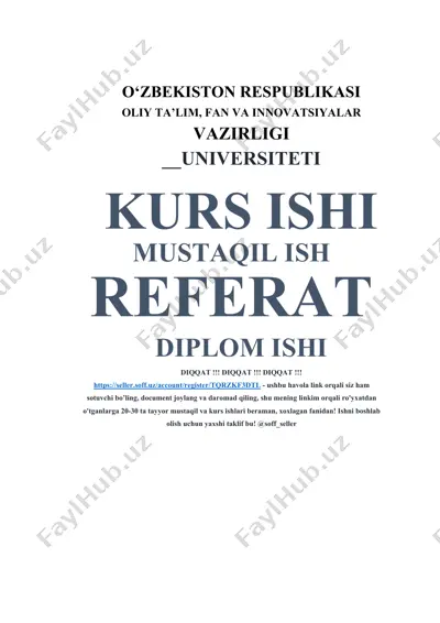 polistirol ishlab chiqarish texnologiyasi — DOCX