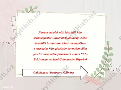 qaraqalpaqstan hám ózbekstan xalıq jazıwshısı tólepbergen qayıpbergenov — PPTX