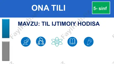 til ijtimoiy hodisa (ona tili, 5-sinf) — PPT
