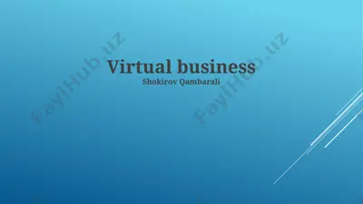 virtual business — PPTX
