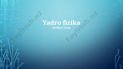 yadro fizika — PPTX