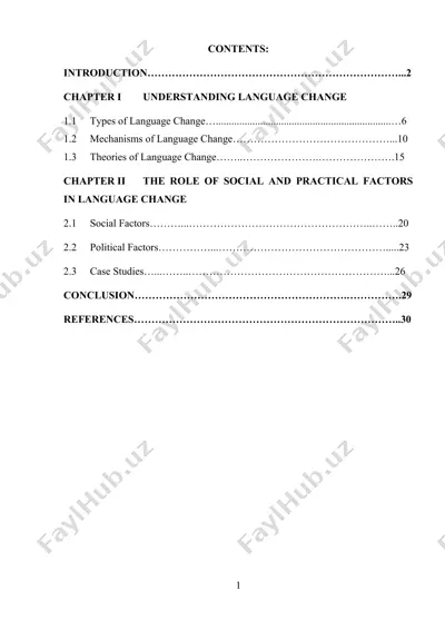 the role of social and political factors in language change (course paper) — DOCX