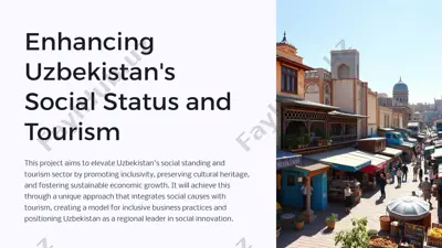 enhancing uzbekistan's social status and tourism: inclusive heritage project at el-emir hotel — PPTX