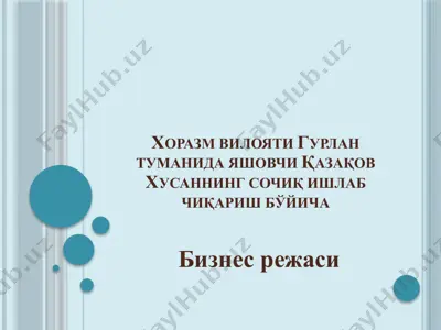 yumshoq sochiq — PPTX
