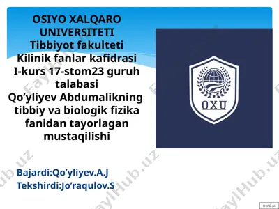 xatoliklar nazariyasi — PPTX