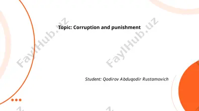 corruption and punishment — PPTX