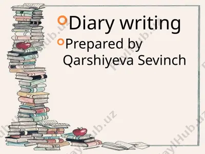 diary writing — PPTX
