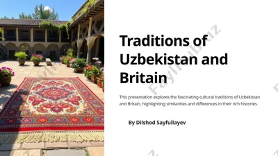 traditions of uzbekistan and britain — PPTX
