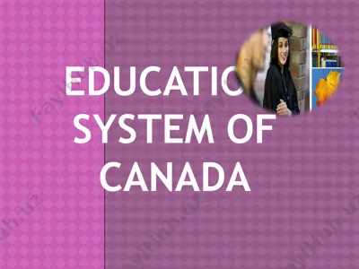 education in canada — PPTX