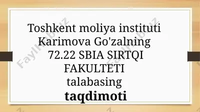 o'zbekiston iqtisodiyotida akt infratuzilmasini rivojlantirish — PPTX