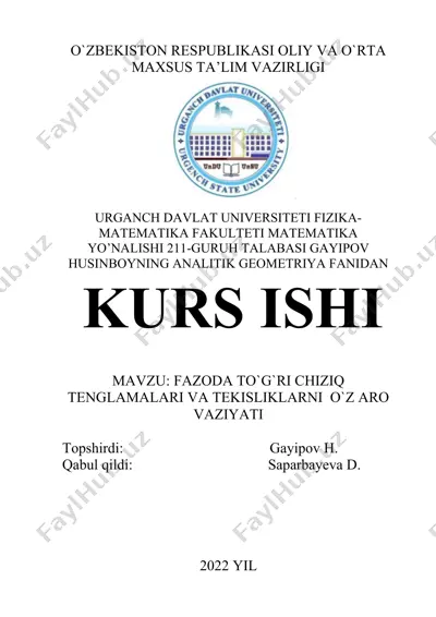 kursh ishi — DOCX