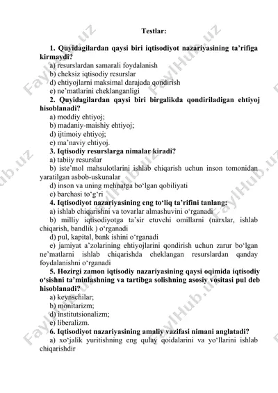 iqtisodiyot nazariyasi — DOCX