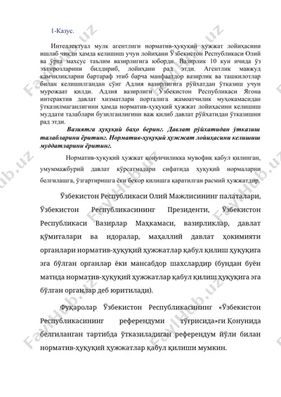 normativ-huquqiy hujjat loyihasi — DOCX