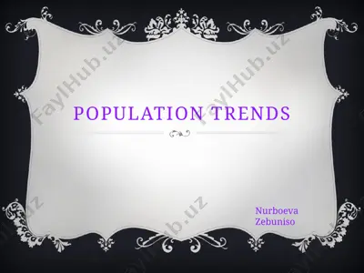 population trends — PPTX