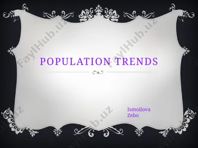 population trends — PPTX