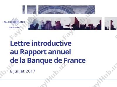 lettre introductive au rapport annuel de la banque de france — PPTX