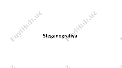 steganografiya — PPTX