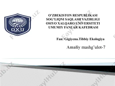 kimyoviy birikmalarni aniqlash va baholash mashg'uloti — PPTX