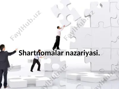shartnomalar nazariyasi — PPTX