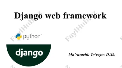 django web framework — PPTX