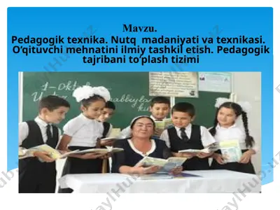 pedagogik texnika — PPTX