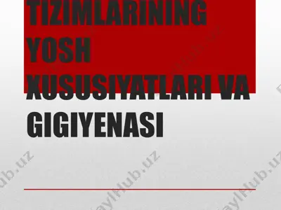 nafas tizimlarining yosh xususiyatlari va gigiyenasi — PPTX