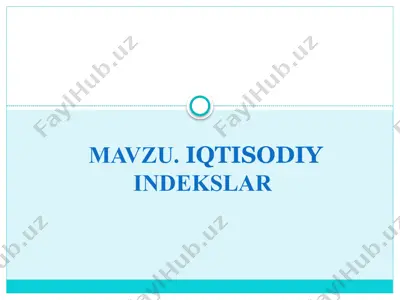 statistika bo‘yicha praktikum: o‘quv qo‘llanma — PPTX
